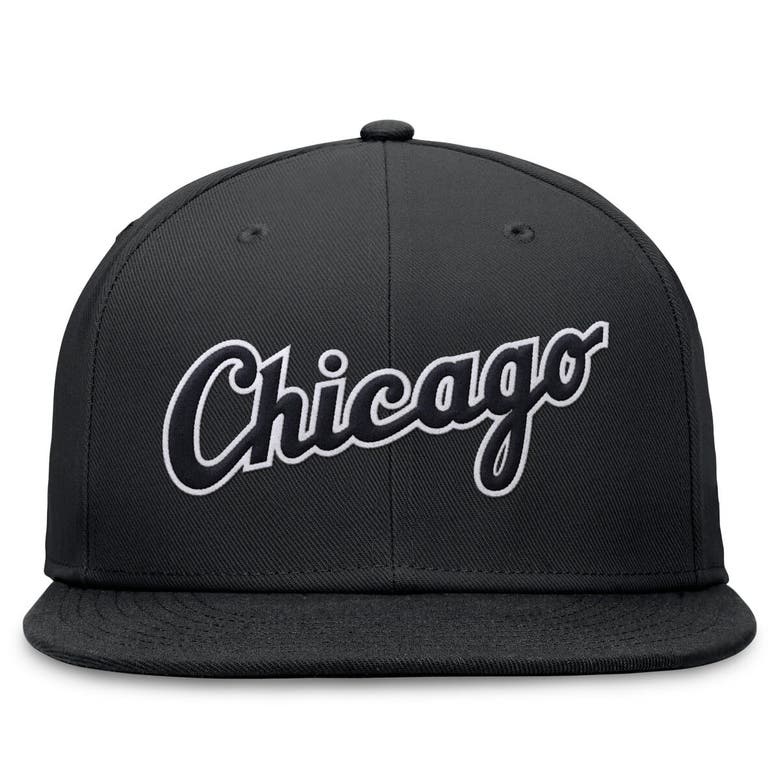 Shop Nike Black Chicago White Sox Evergreen Performance Fitted Hat