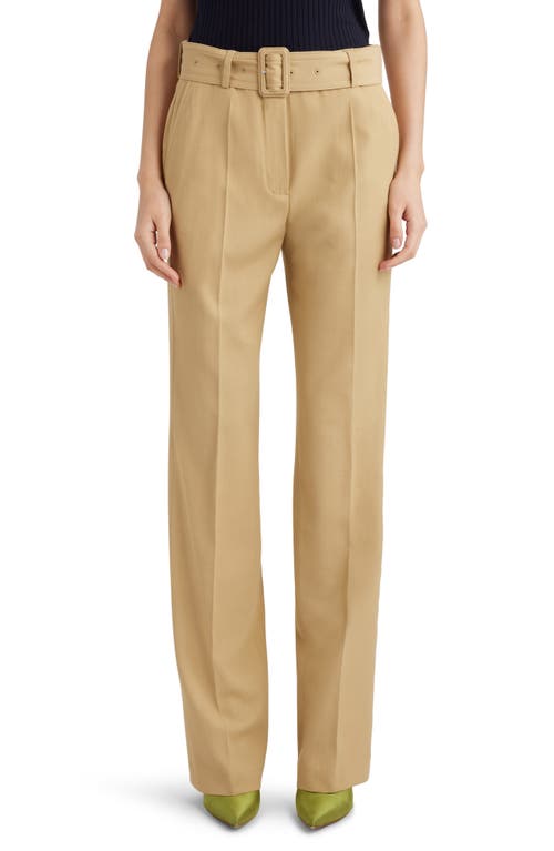 Dries Van Noten Pulla Belted Loose Straight Leg Pants Sand 101 at Nordstrom, Us