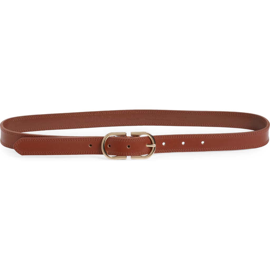 Nordstrom Camilla Leather Belt In Cognac