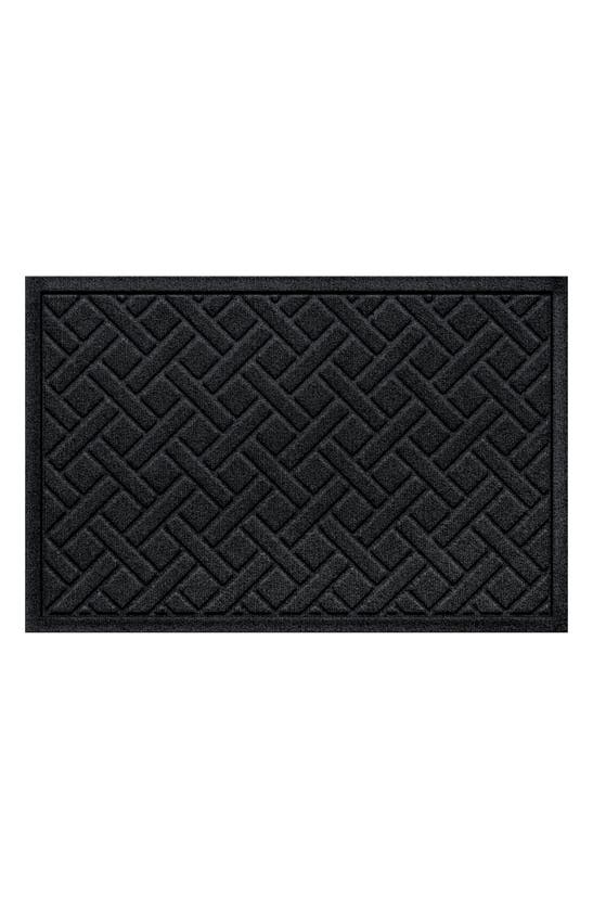 Bungalow Flooring Waterhog Lattice Floor Mat In Black