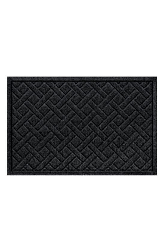 Bungalow Flooring Waterhog Lattice Floor Mat In Charcoal
