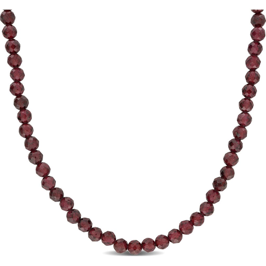 Delmar Fancy Cut Beaded Necklace In Brown