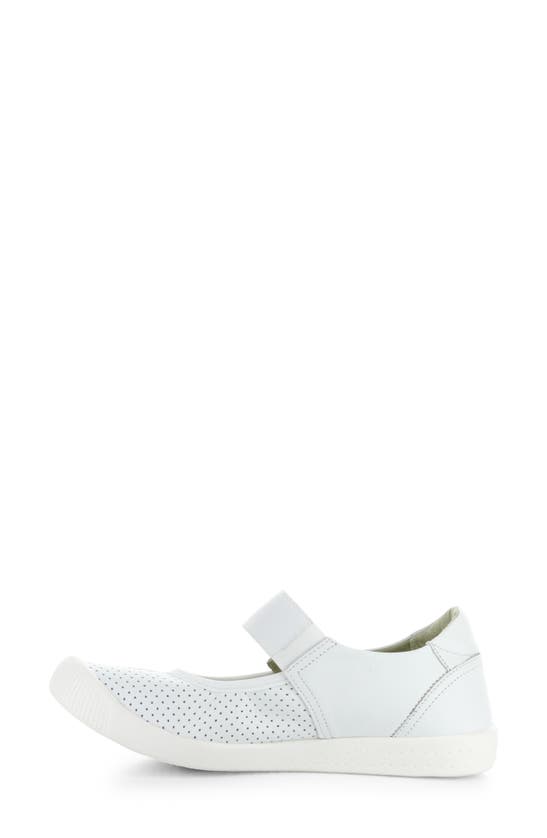 Shop Softinos By Fly London Iglu Mary Jane Flat In White Smooth