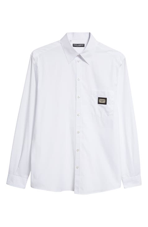 Essential Martini Fit Cotton Button-Up Shirt