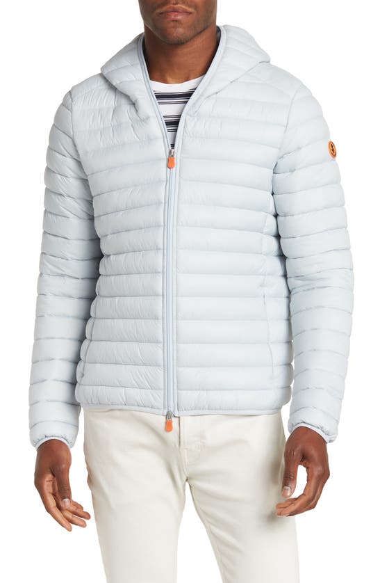 Save The Duck Donald Packable Puffer Jacket In Crystal Grey