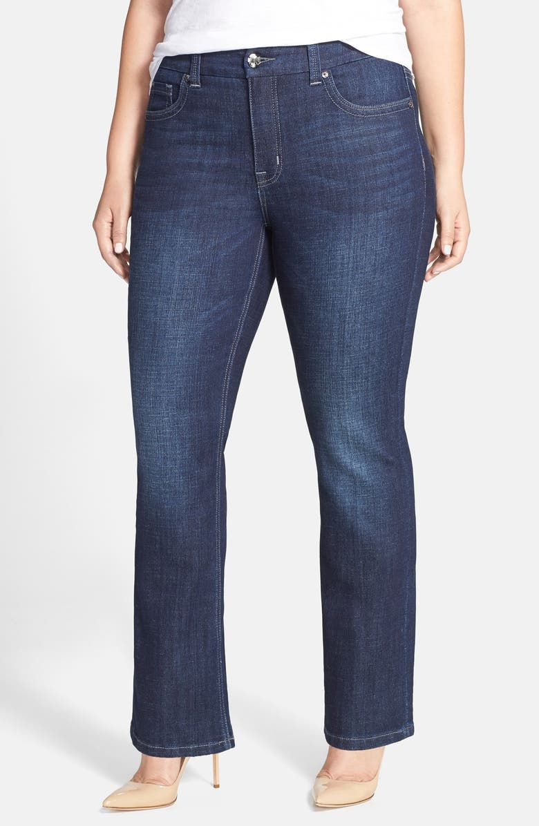 Melissa McCarthy Seven7 Stretch Slim Bootcut Jeans (Gordon) (Plus Size ...