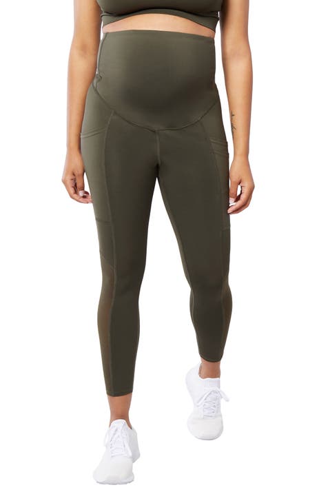 Ingrid + Isabel Women's Maternity Post Active Legging With Crossover Panel