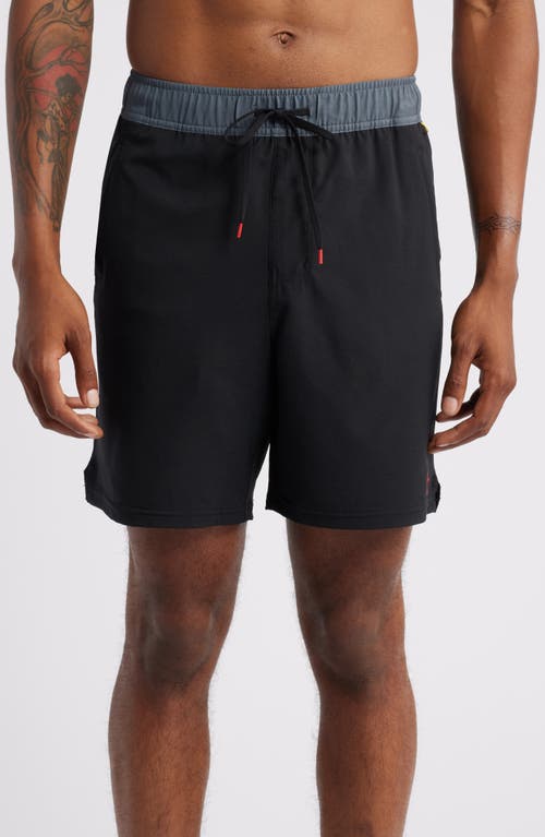 Shop Florence Standard Issue Water Repellent Swim Trunks In Black