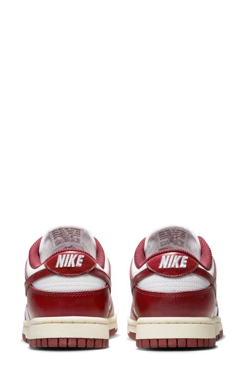 Nike Dunk Low Premium Sneaker In Red