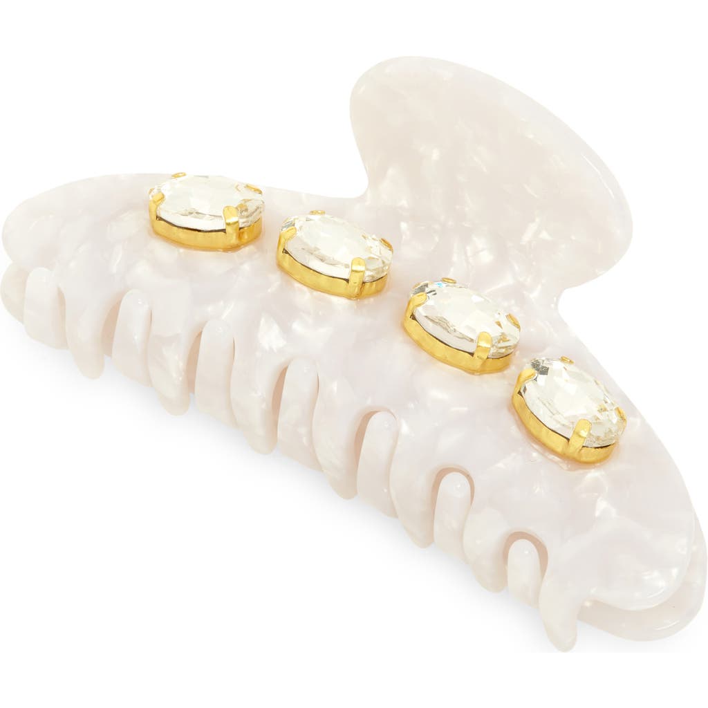Lele Sadoughi Large Claw Clip In White