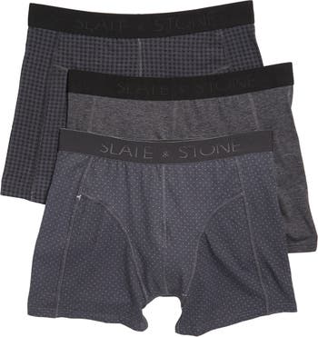 Slate & Stone Men's Assorted 3-Pack Stretch Cotton Boxer Briefs ...