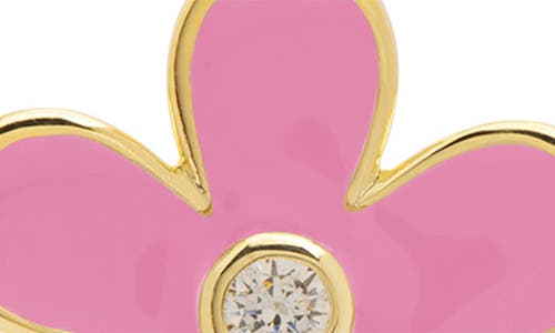 Lily Nily Kids' Double Floral Drop Earrings In Pink/white