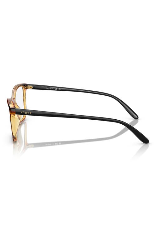 Shop Vogue 52mm Butterfly Optical Glasses In Dark Havana