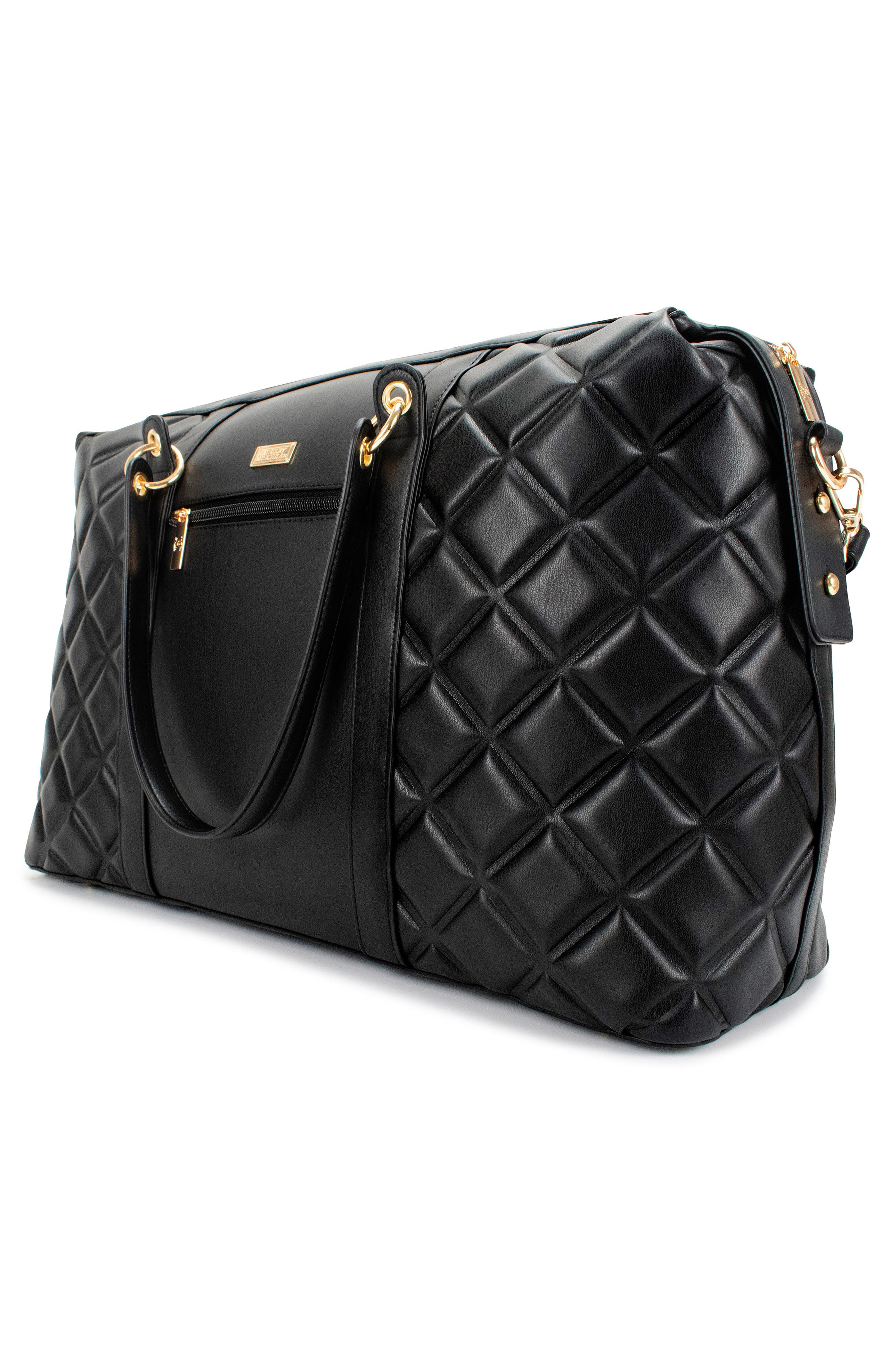 badgley mischka quilted bag