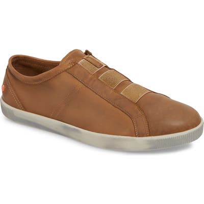 Softinos By Fly London Tip Laceless Sneaker, Brown