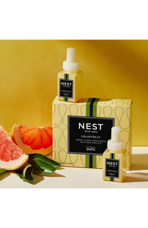 Shop Nest New York X Pura Home Fragrance Diffuser Refill Duo In Grapefruit