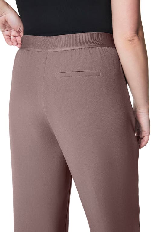 Shop Spanx ® Crepe Straight Leg Pants In Smoke