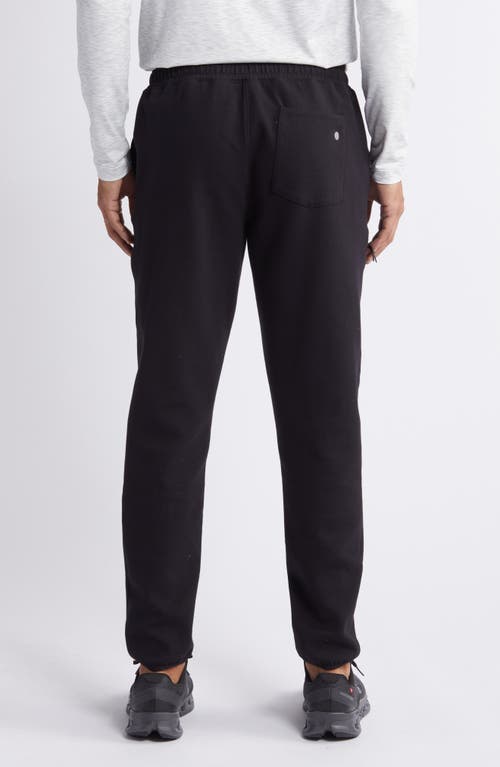 Shop Zella Powertek Stretch Cotton Blend Joggers In Black