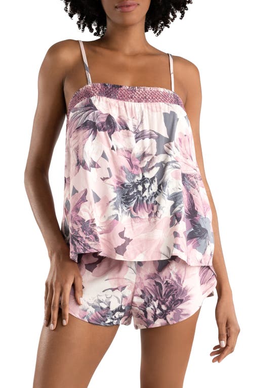 Midnight Bakery Moonlight Beach Floral Camisole Short Pajamas Mauve at Nordstrom,