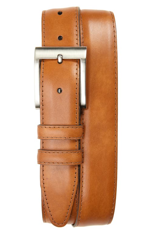 Shop Allen Edmonds Classic Wide Belt In Brown/brown