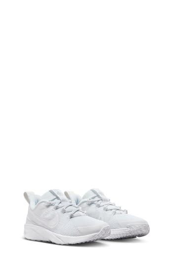 Shop Nike Kids' Star Runner 4 Nn Gs Sneaker In White/white/white