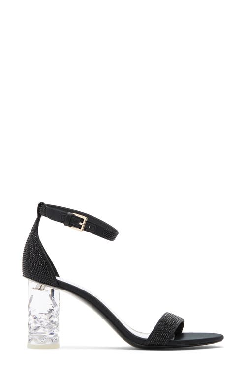 Shop Kate Spade New York Aolra Pavé Clear Heel Sandal In Black