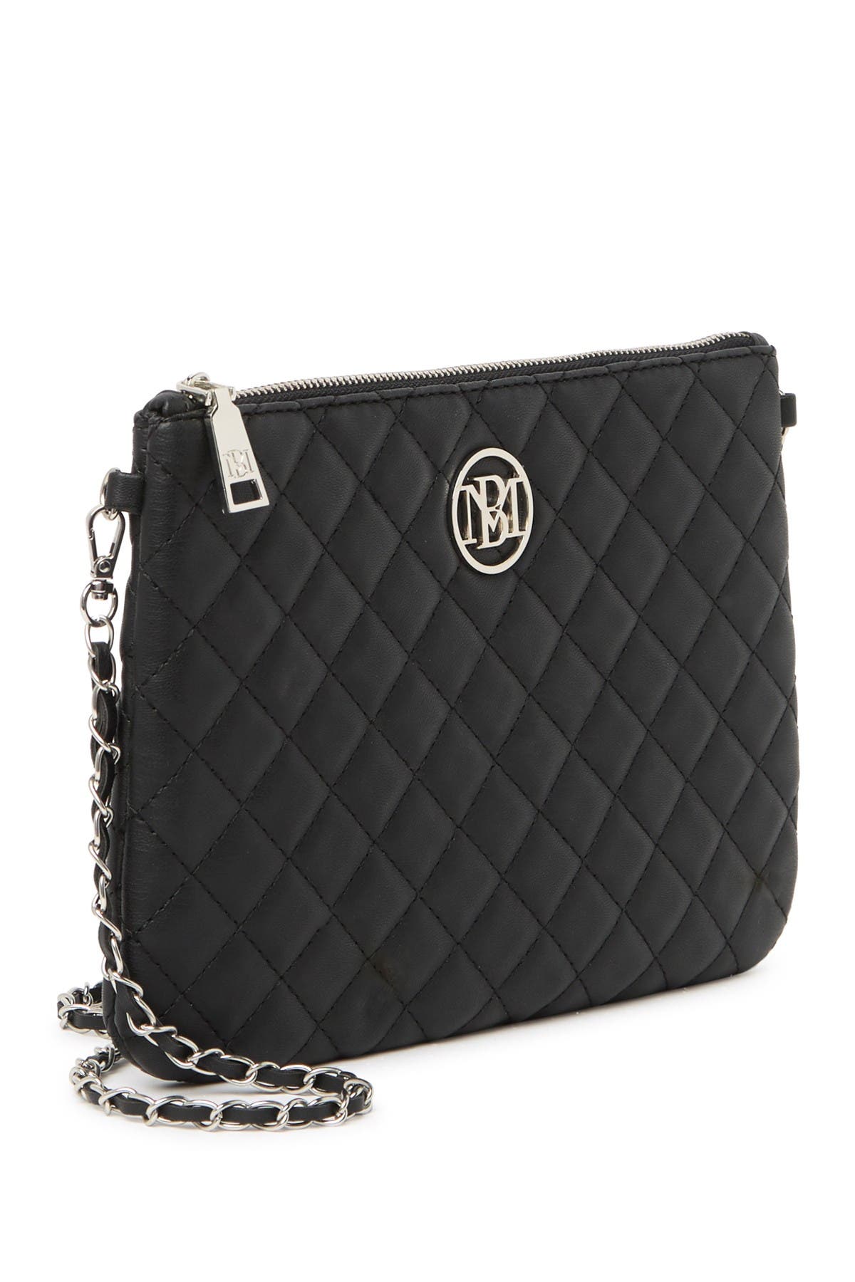 badgley mischka medium quilted faux leather crossbody bag