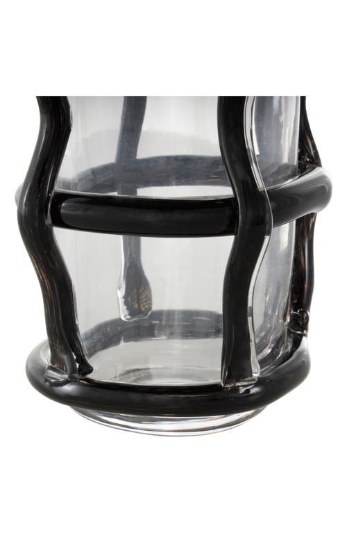 Ginger Birch Studio Recycled Glass Vase In Black