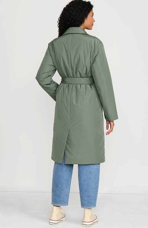 Shop Lands' End Insulated Commuter Trench Coat In Spruce