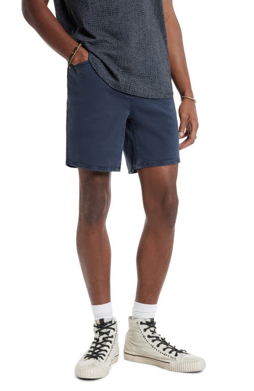 Gary Garment Dyed Shorts in Navy