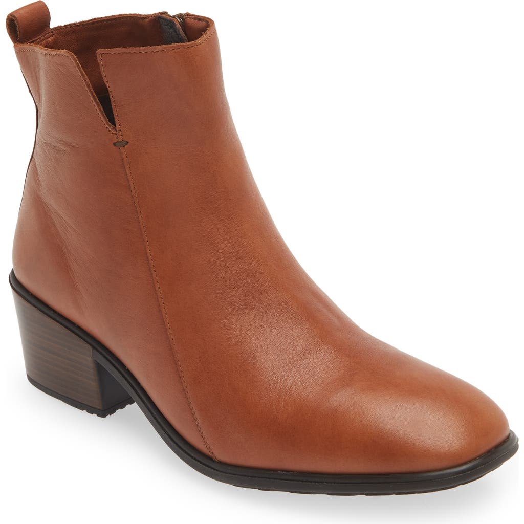 Naot Ethic Bootie In Brown Peanut Leather