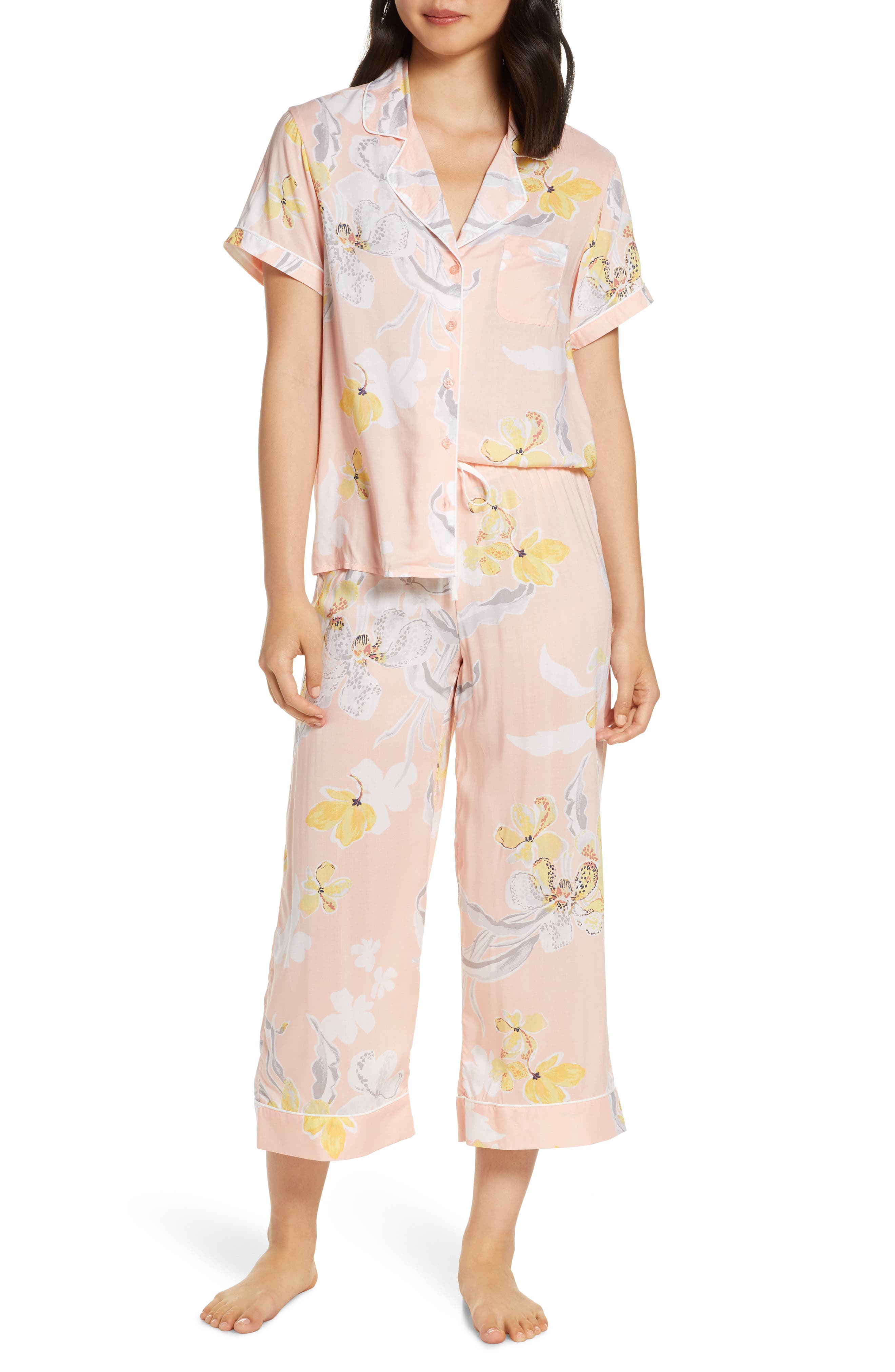 Nordstrom Lingerie Sweet Dreams Crop Pajamas, Pink