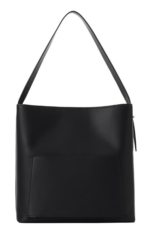 Shop Beis Béis The Wicked Faux Leather Tote<br> In Black