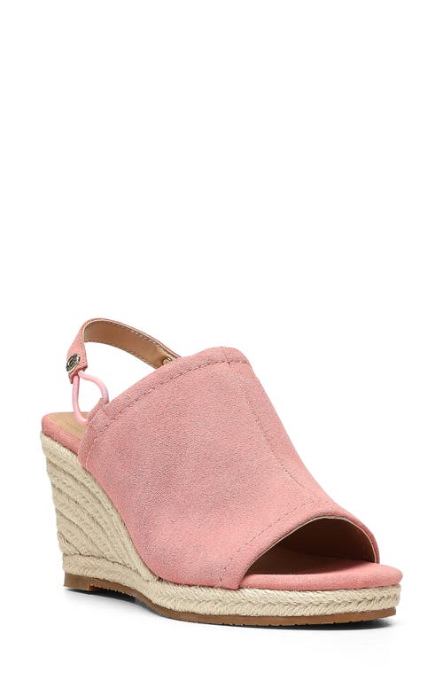 Cai Slingback Espadrille Wedge Sandal in Blush Pink