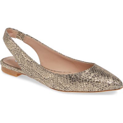 James Chan Nakasey Slingback Sandal, Metallic