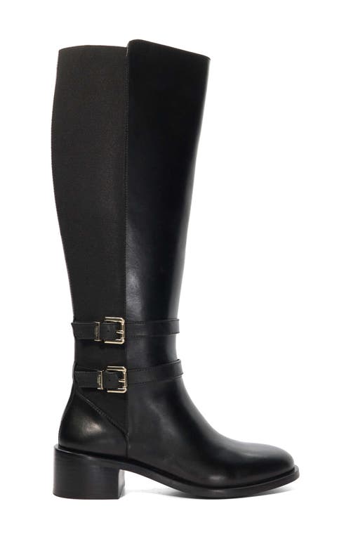 Dune London Tatter Knee High Boot In Black