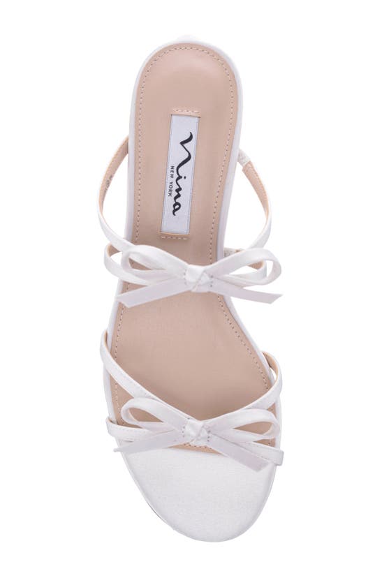 Nina Gaby Slide Sandal In Ivory