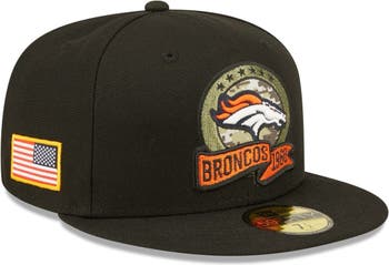 black broncos fitted hat