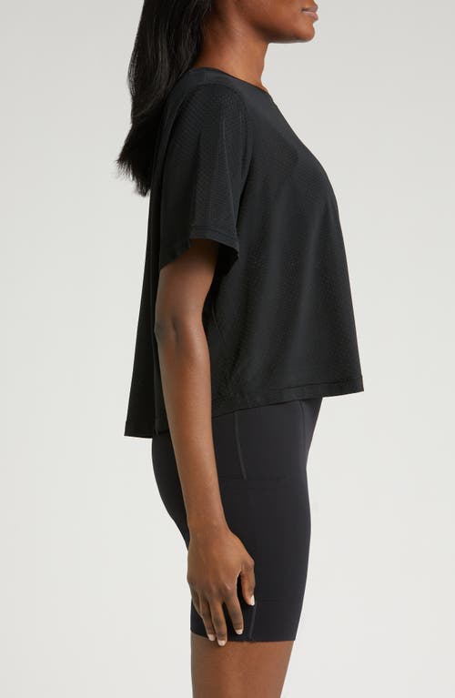 Shop Nike One Classic Breathe Dri-fit Crop Top In Black/black