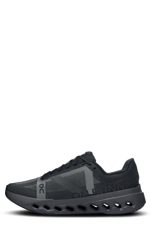 On Cloudsurfer Next Running Shoe In Black/eclipse