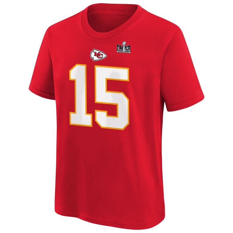 Shop Nike Toddler  Patrick Mahomes Red Kansas City Chiefs Super Bowl Lviii Player Name & Number T-shirt