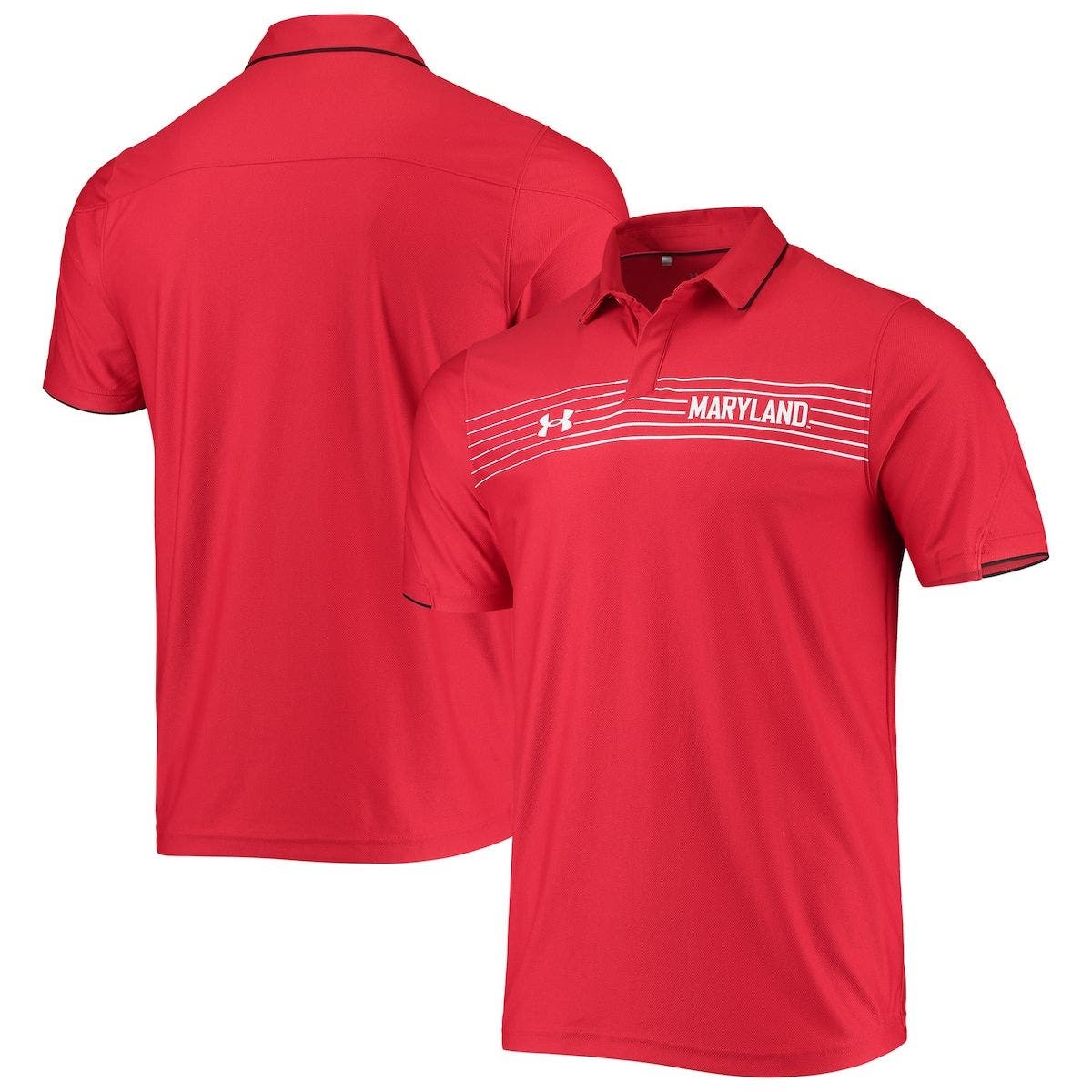 red under armour golf shirt