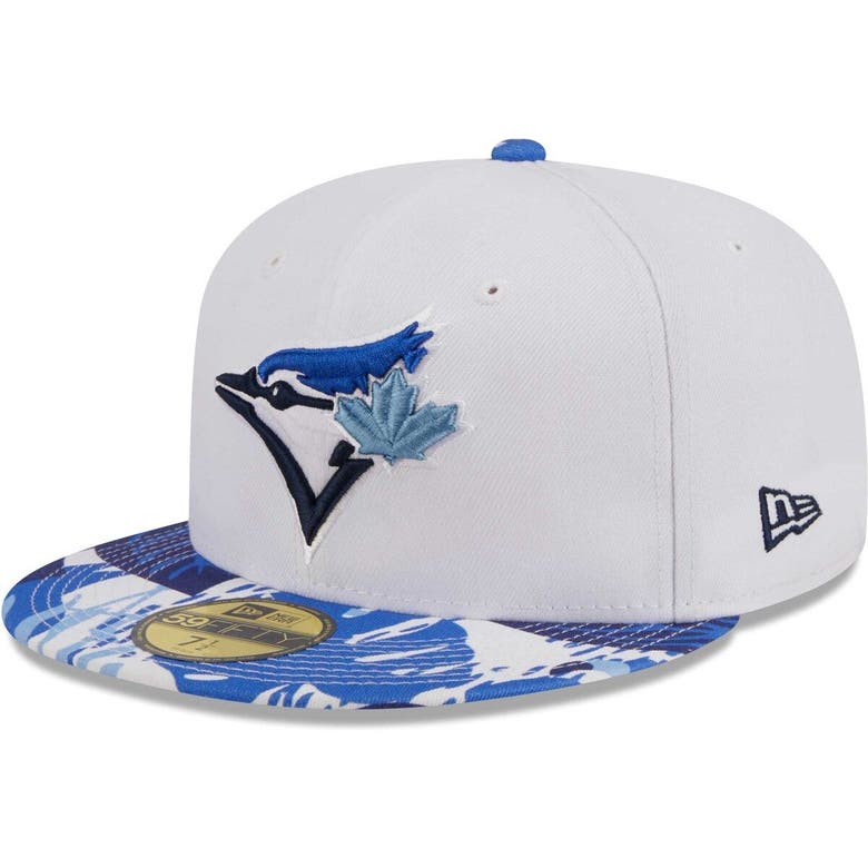 New Era White/blue Toronto Blue Jays Flamingo 59fifty Fitted Hat | ModeSens