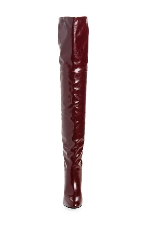 Shop Jeffrey Campbell Overlook Over The Knee Boot In Wine