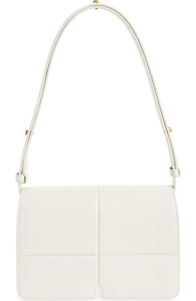 Burberry Snip Leather Crossbody Bag, Main, color, Almond