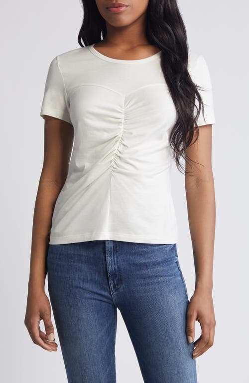Alina Ruched T-Shirt in White