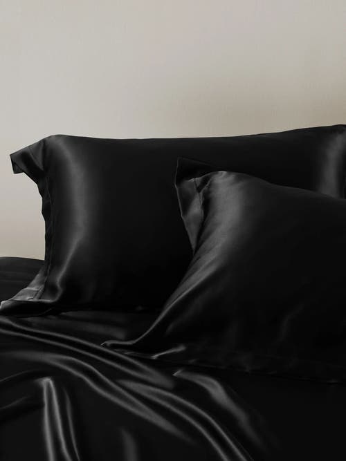 Shop Lilysilk Pure Mulberry Silk Oxford Envelope Luxury Pillowcase In Black