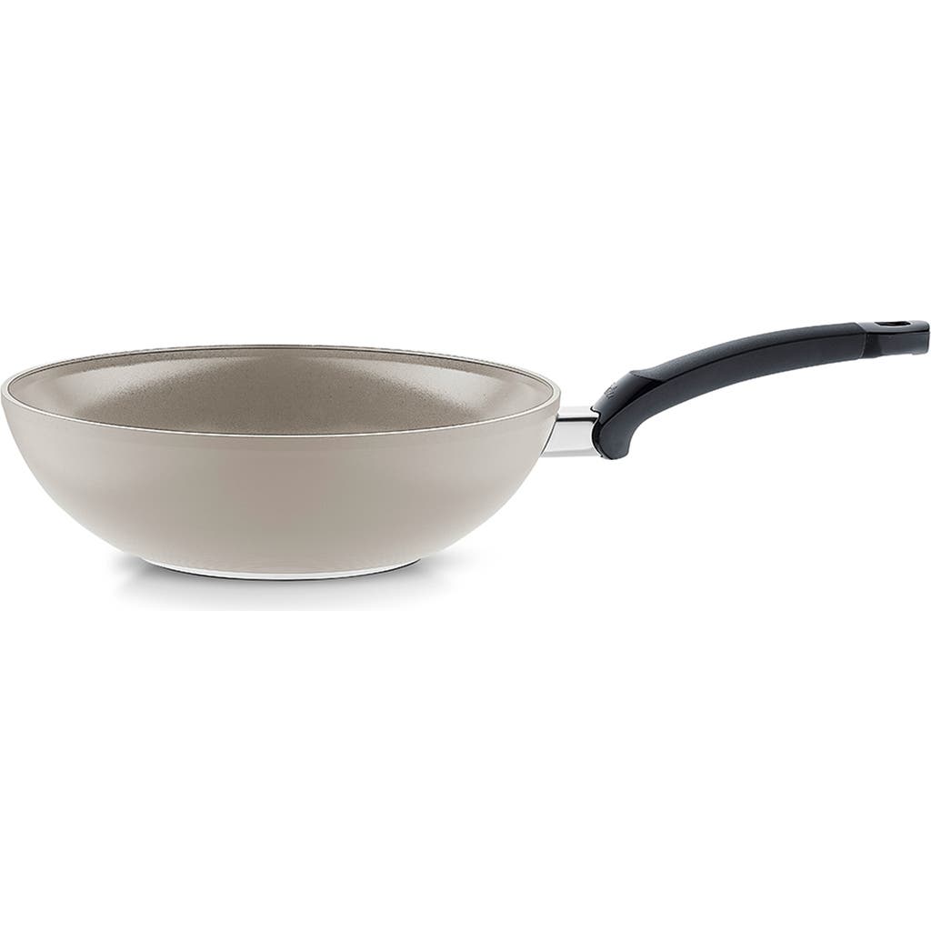 Fissler Ceratal Ceramic Non-stick Wok In Warm Grey