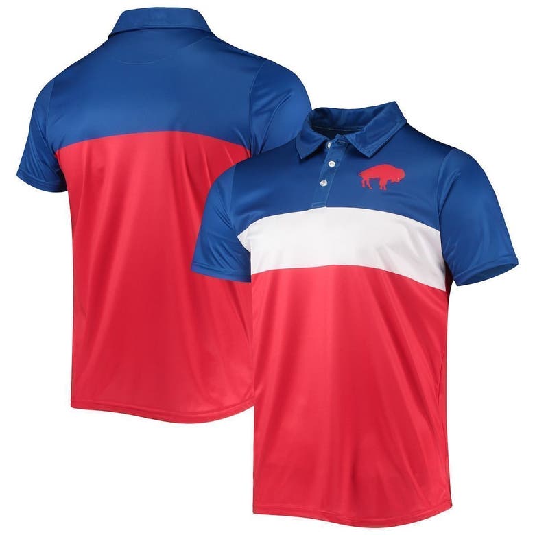Foco Royal/red Buffalo Bills Retro Colorblock Polo