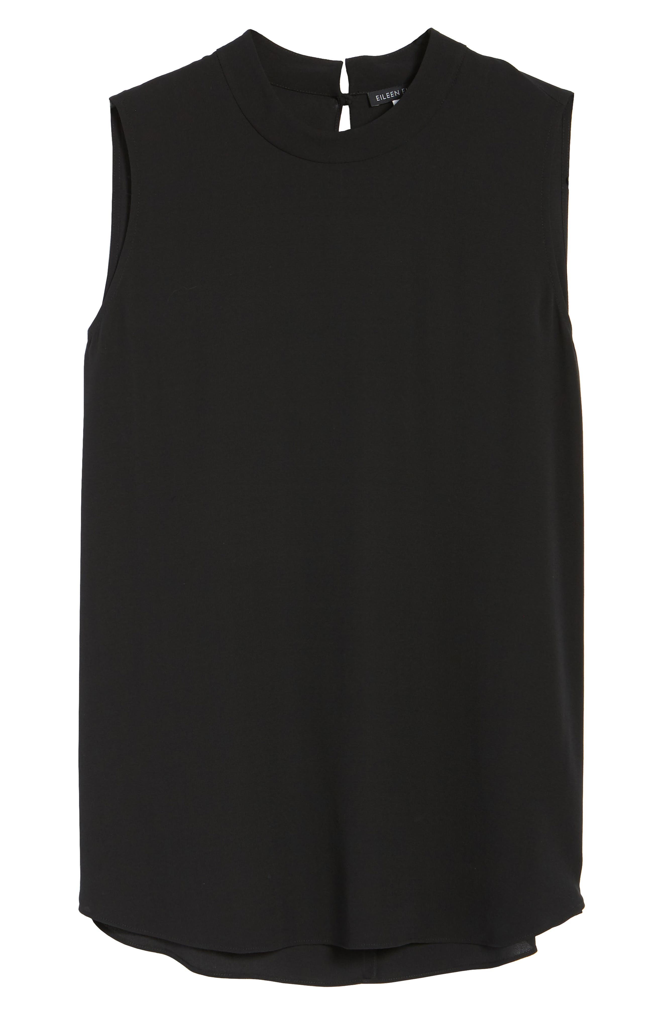eileen fisher sleeveless silk top
